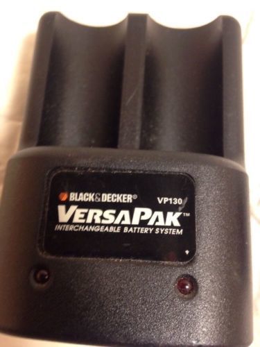 Black & Decker Versapak VP130 Dual Port Charger - NiMH or NiCad