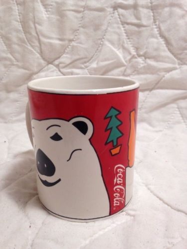 1996 Coca Cola Coke Brand Gibson Coffee Cup Coke Polar Bear Red Tea Mug