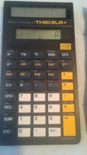Vintage Texas Instruments TI-30 SLR Plus Science Calculator Solar Powered