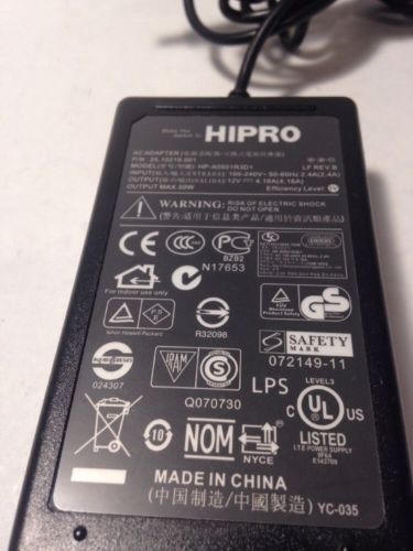 AC DC Adapter Charger for HIPRO HP-A0501R3D1 25.10219-001 +Power Cord