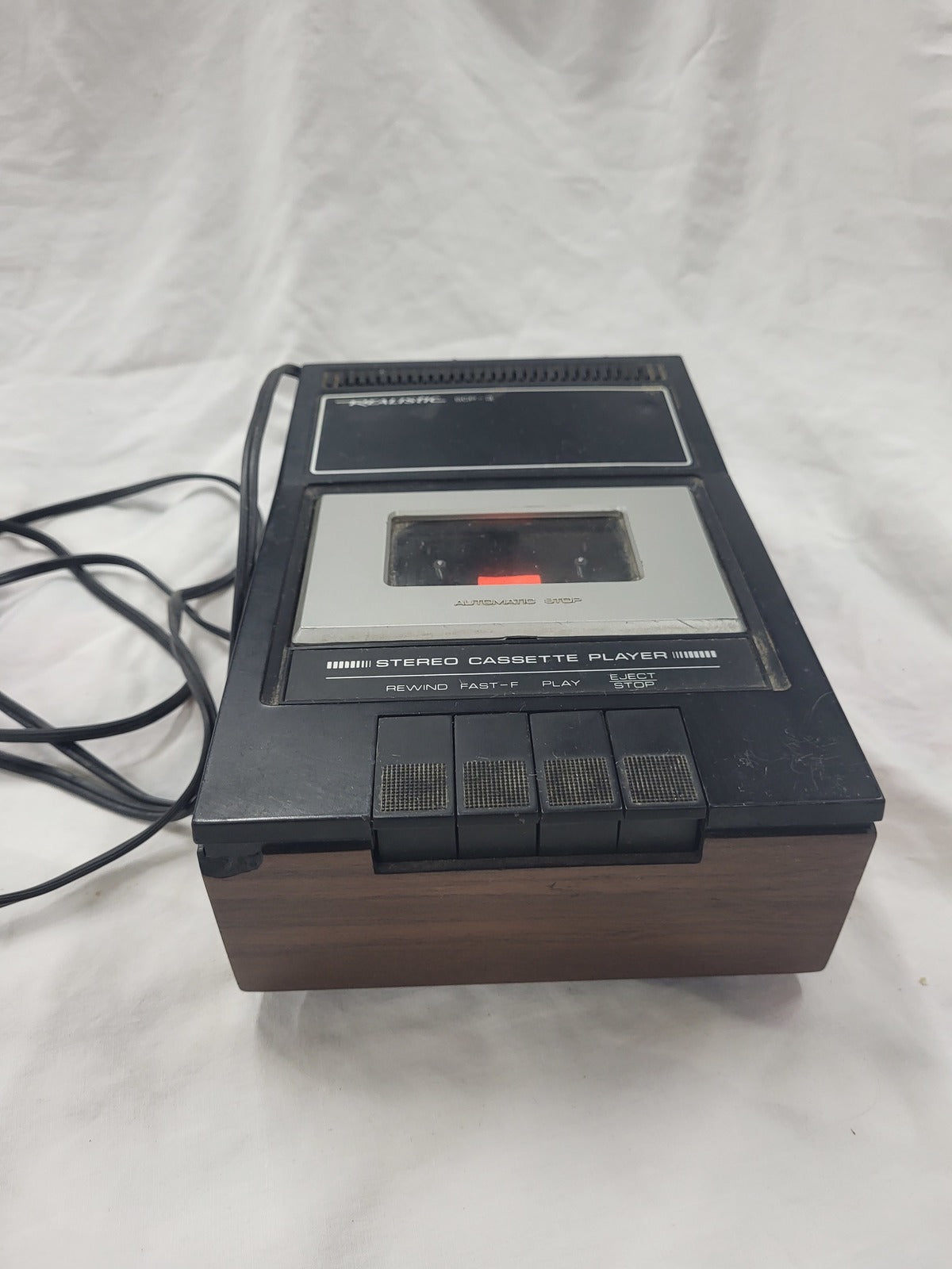 Vintage Realistic Stereo Cassette Player SCP-3 Component Auto Stop Model