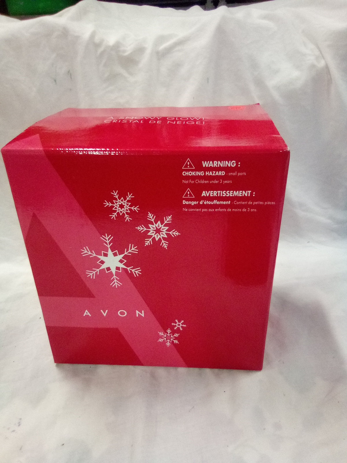 2004 Avon snowy glow snowman with color changing snowball