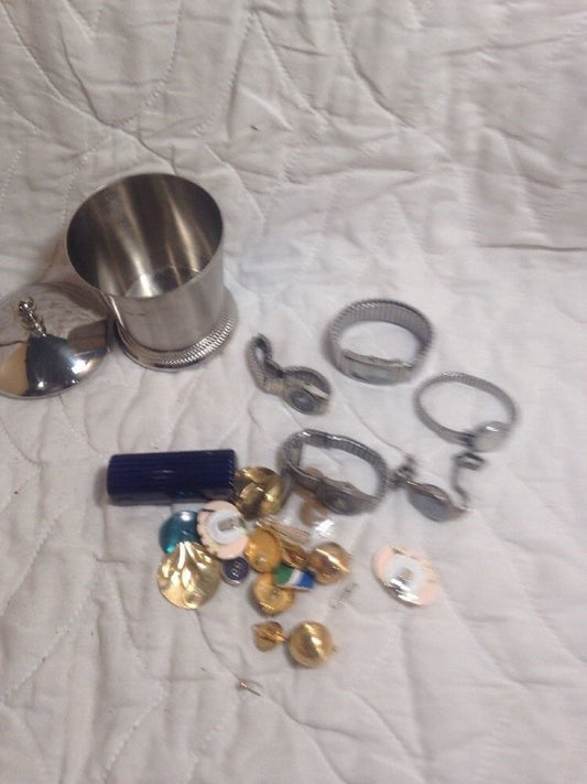 Lot of Costume Jewelry & Watches in Container