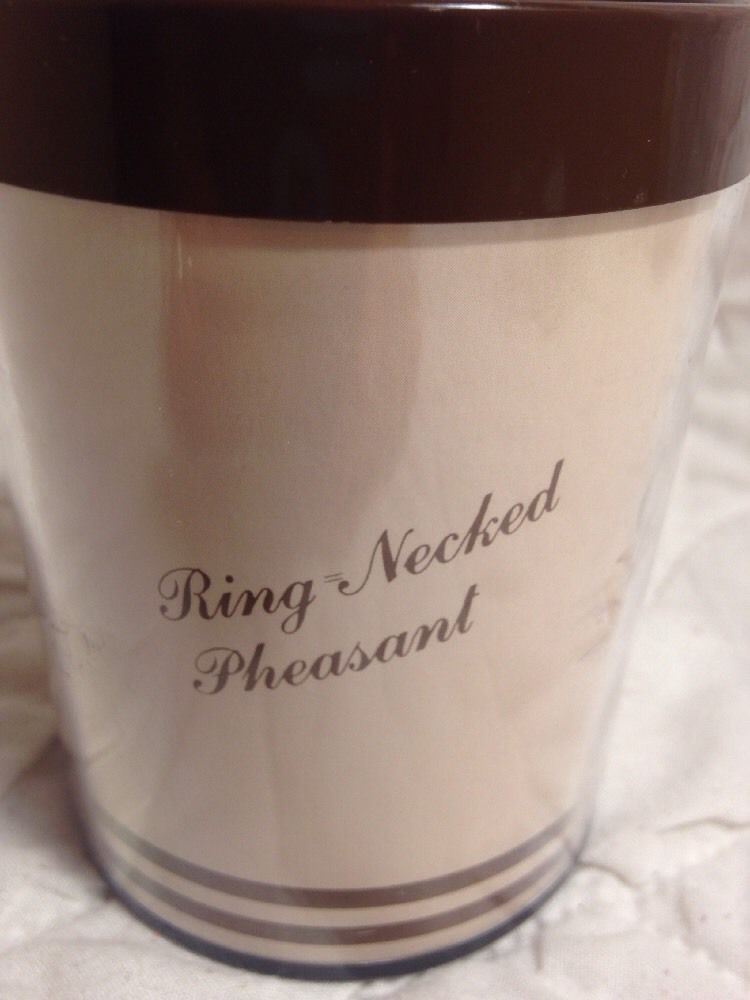 Vintage  THERMO-SERV COFFEE CUP MUG RING NECKED PHEASANT USA