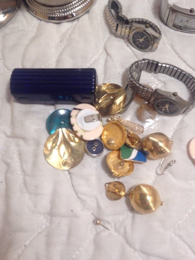 Lot of Costume Jewelry & Watches in Container