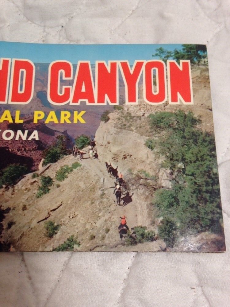 Vintage MidCentury Grand Canyon National Park Pamphlet from 1962