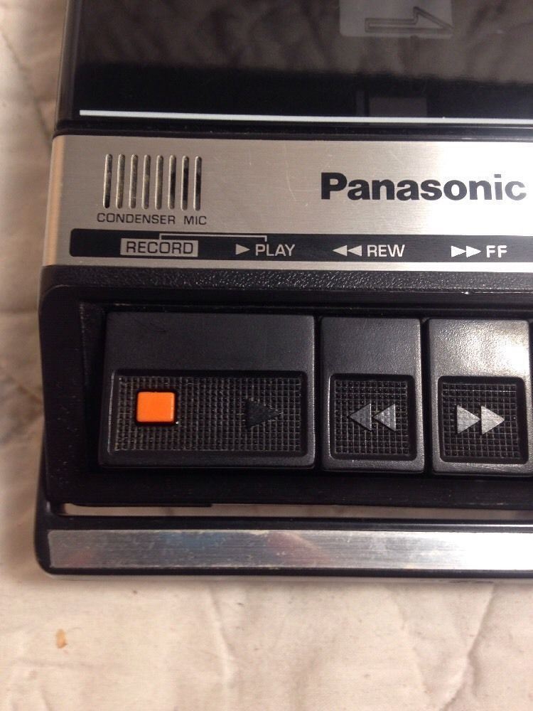Vintage Panasonic RQ-2107A Portable Desktop Cassette Voice Recorder