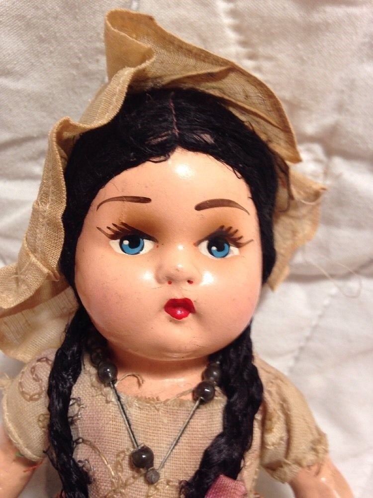 Vintage  Hand Made& Hand Painted Russian Peasant Doll