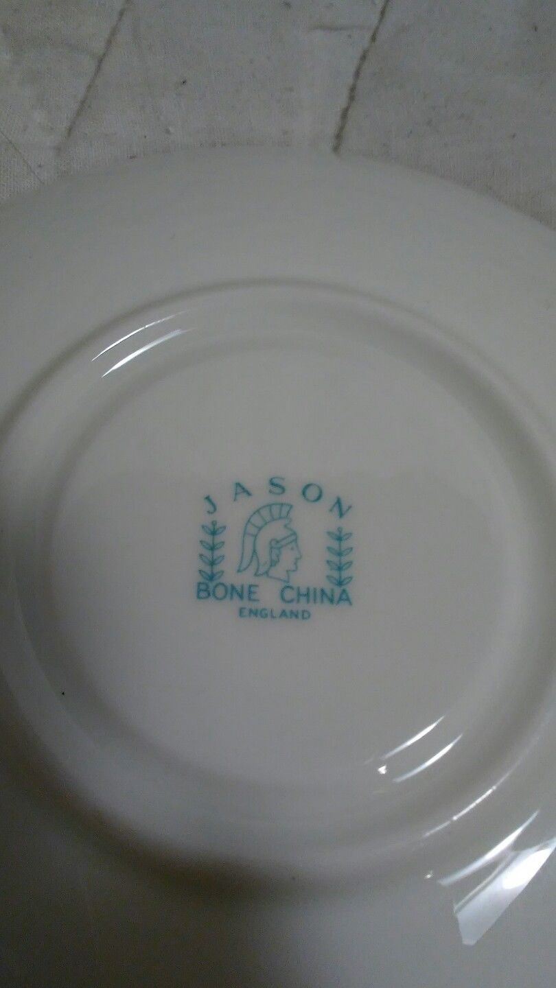 Vintage JASON Fine Bone China Tea Saucer Made in England ROSE
