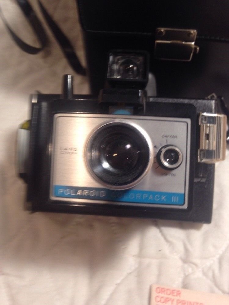 Vintage Polaroid Land Camera Colorpack 3 (III) w/ Case & Instructions