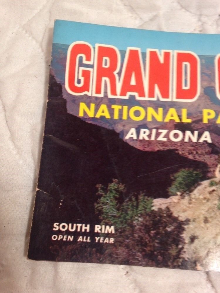 Vintage MidCentury Grand Canyon National Park Pamphlet from 1962