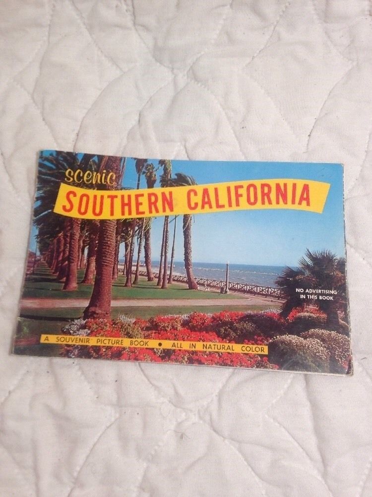 Vintage MidCentury Scenic Southern California Pamphlet from 1960's Retro