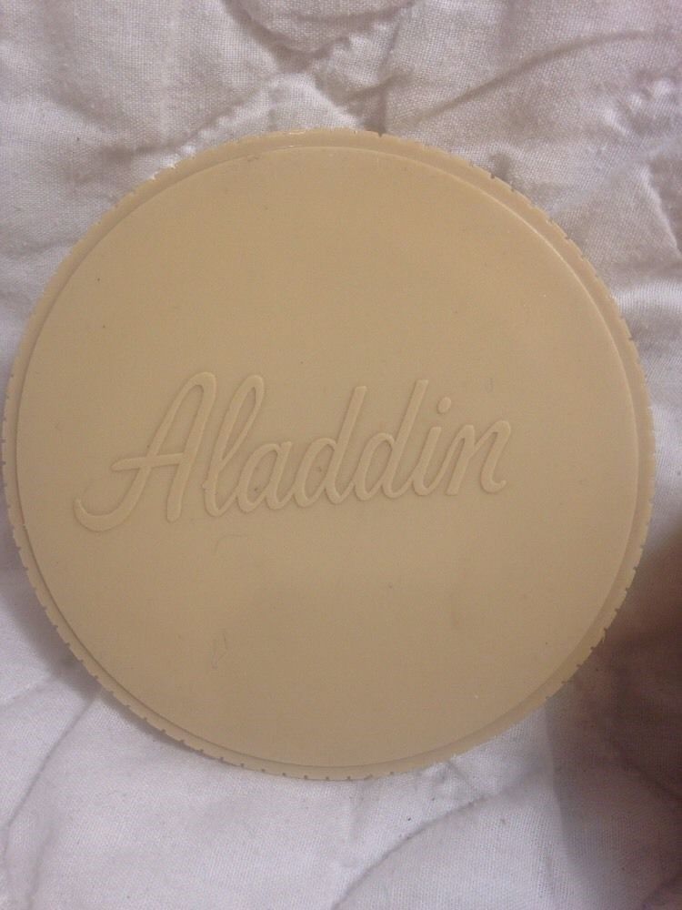 Aladdin Thermos Jar Freezer Lid 6 OZ Model #7000 Insulated Tan Made in USA